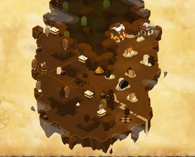 Carte de Carrière Chocolatée (Île de Pwâk)