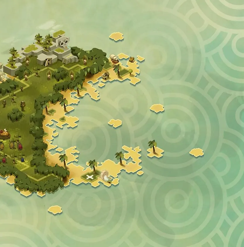 Carte de Plage de la Tortue (Île de Moon)