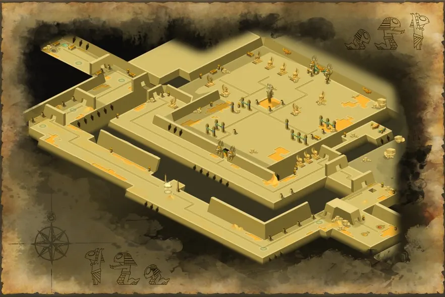 Carte de Pyramide Maudite (Saharach)