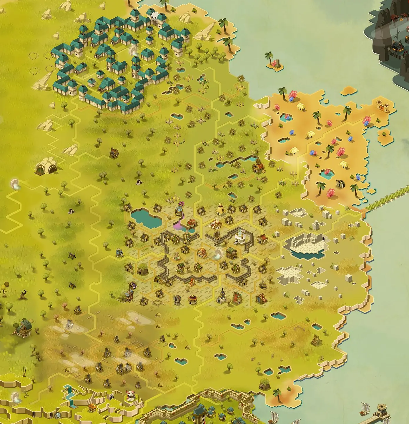 Carte de Astrub : ses sous-zones, ses donjons et ses zaaps